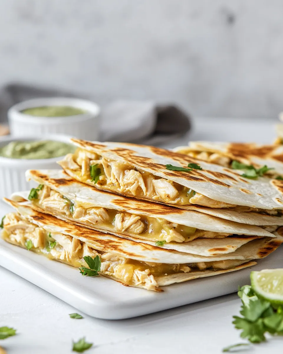 Easy Leftover Chicken Quesadillas image