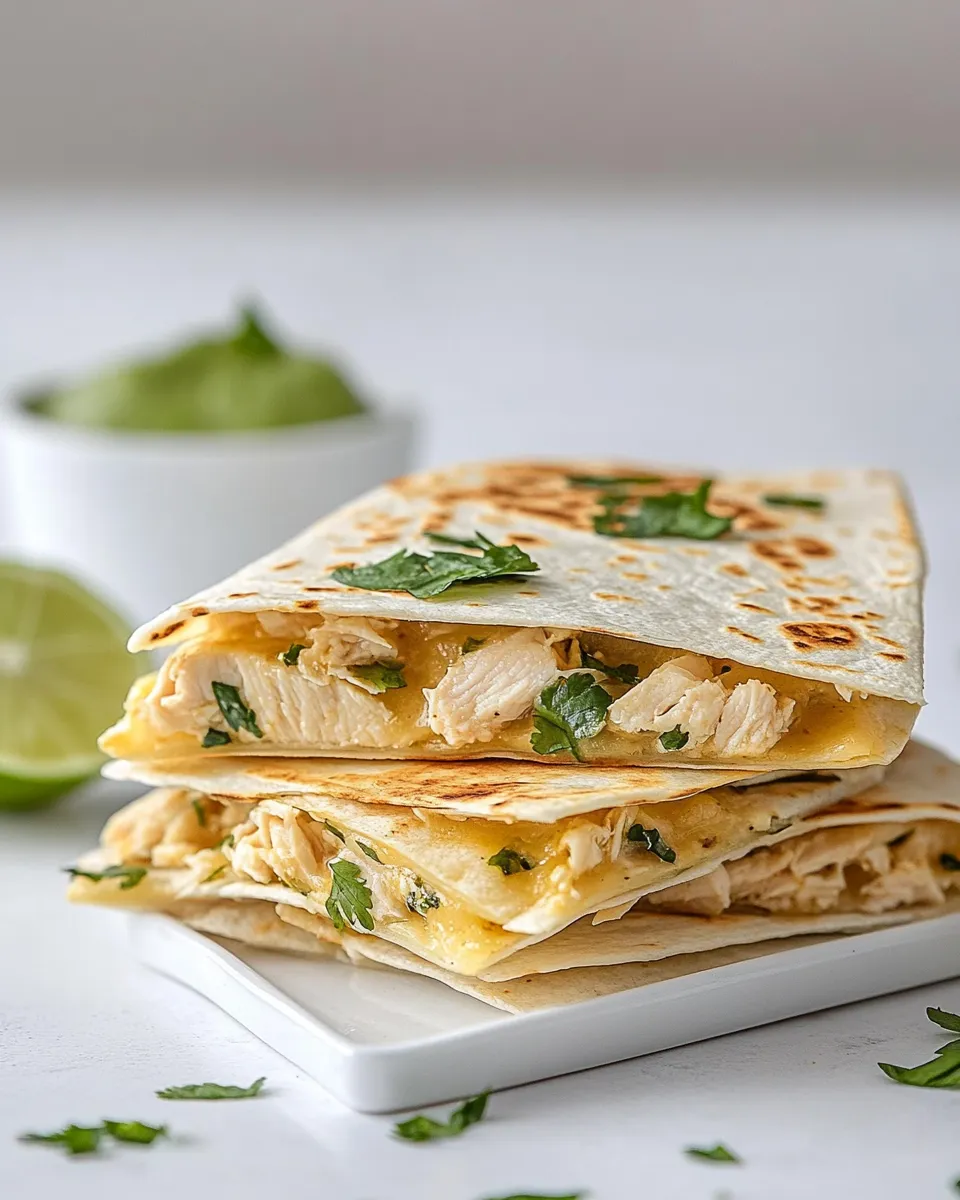 Delicious Leftover Chicken Quesadillas recipe photo