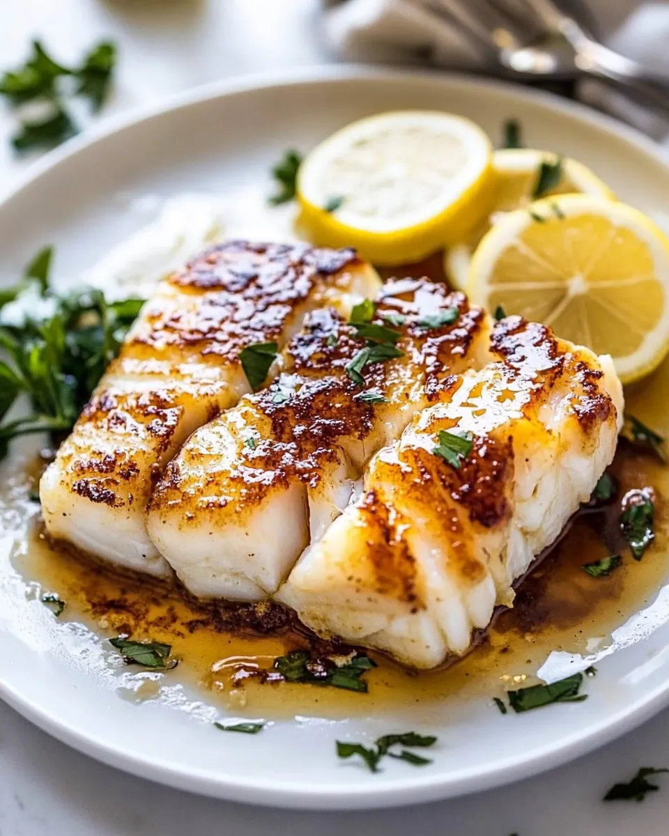 Homemade Lemon Butter Cod Recipe dish photo