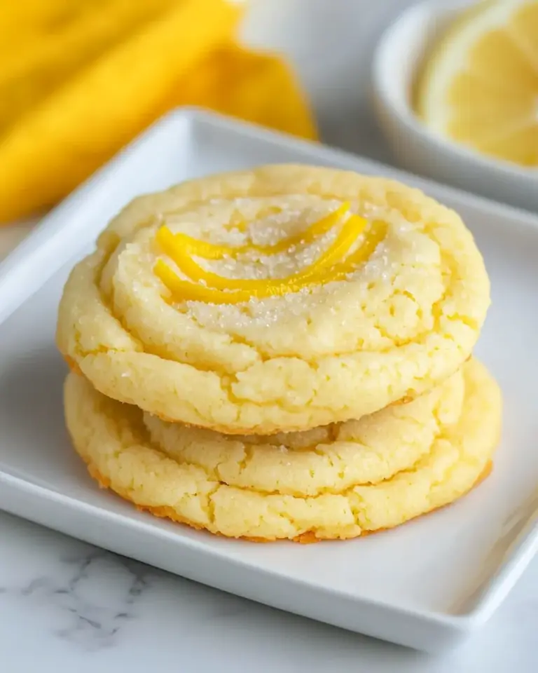Homemade Lemon Cream Pudding Cookies photo