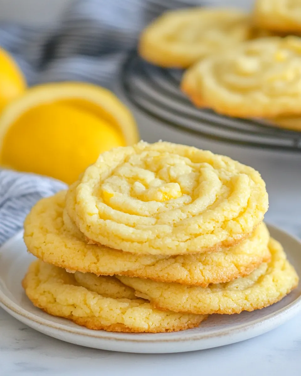 Easy Lemon Cream Pudding Cookies recipe photo