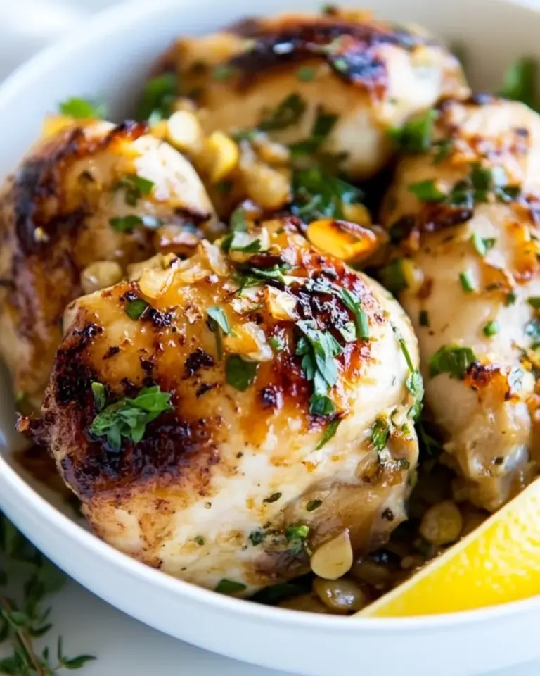 Homemade Lemon Garlic Chicken photo