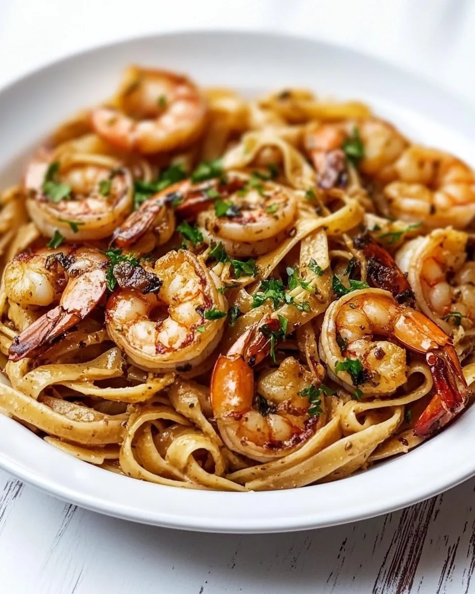 Homemade Lemon Garlic Shrimp Pasta photo