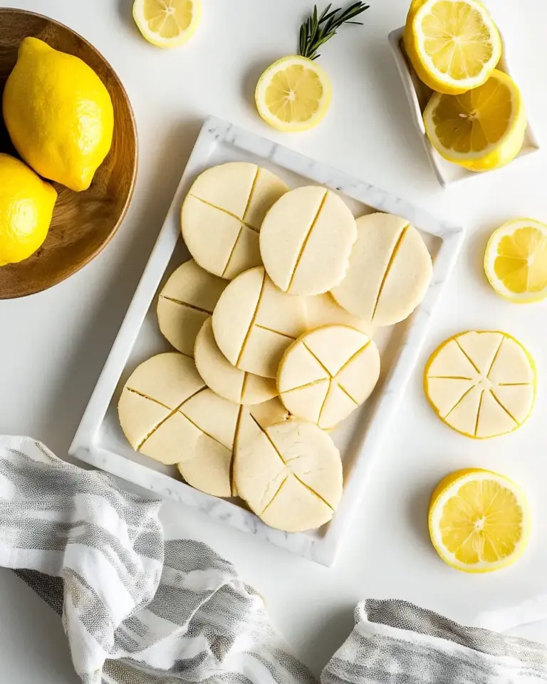 Homemade Lemon Shortbread Cookies photo
