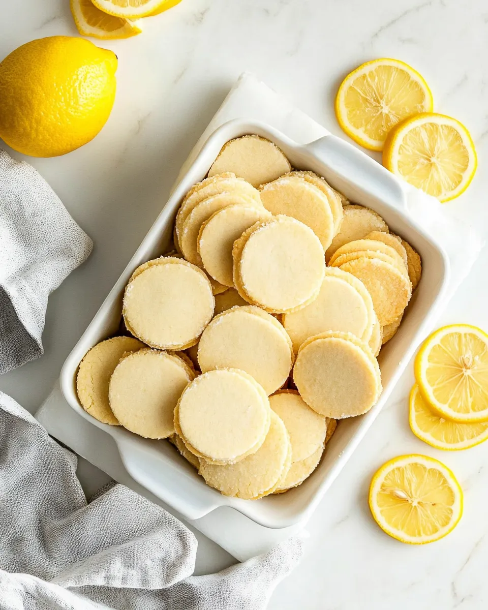 Delicious Lemon Shortbread Cookies shot