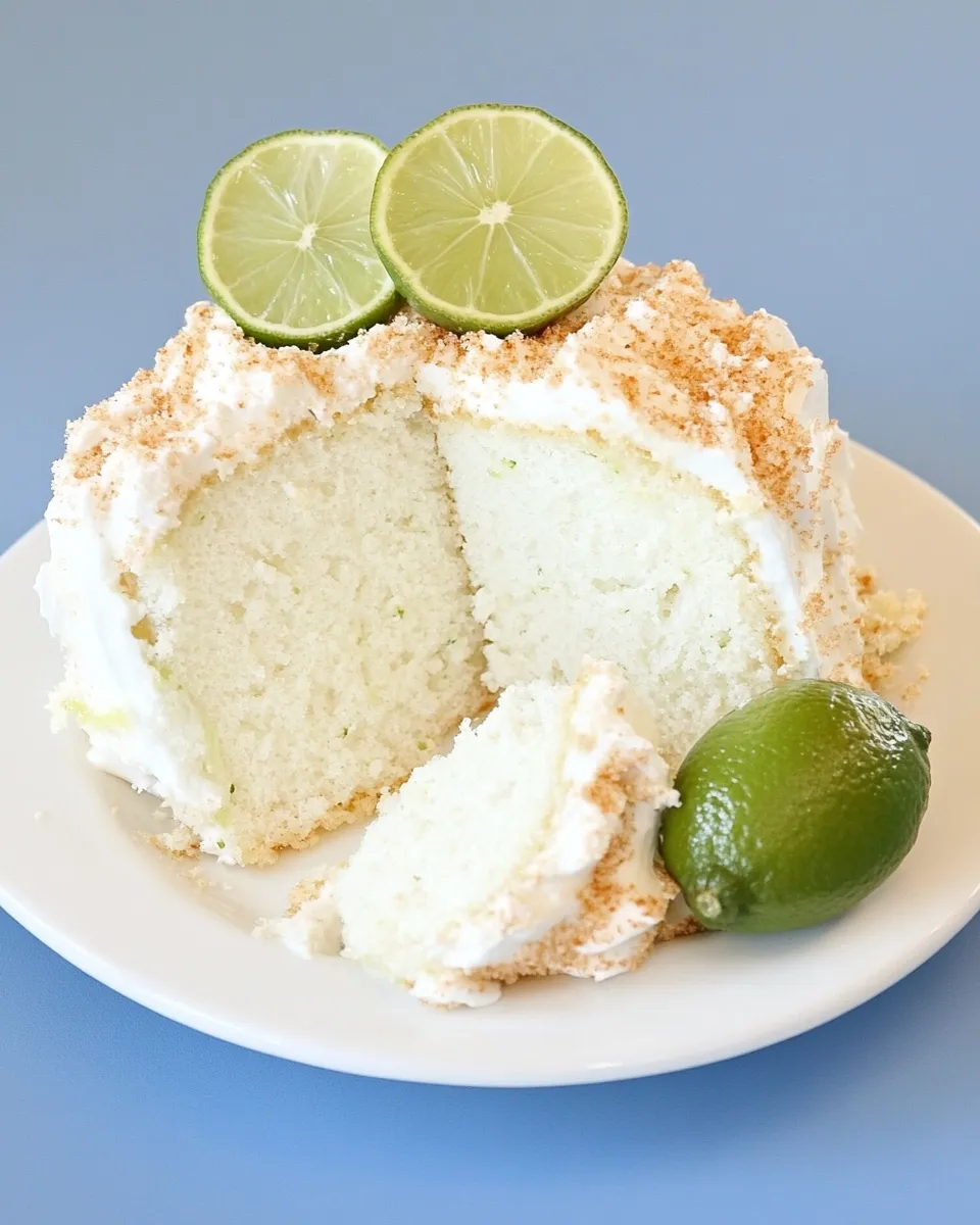 Classic Lime Angel Food Cake Recipe image