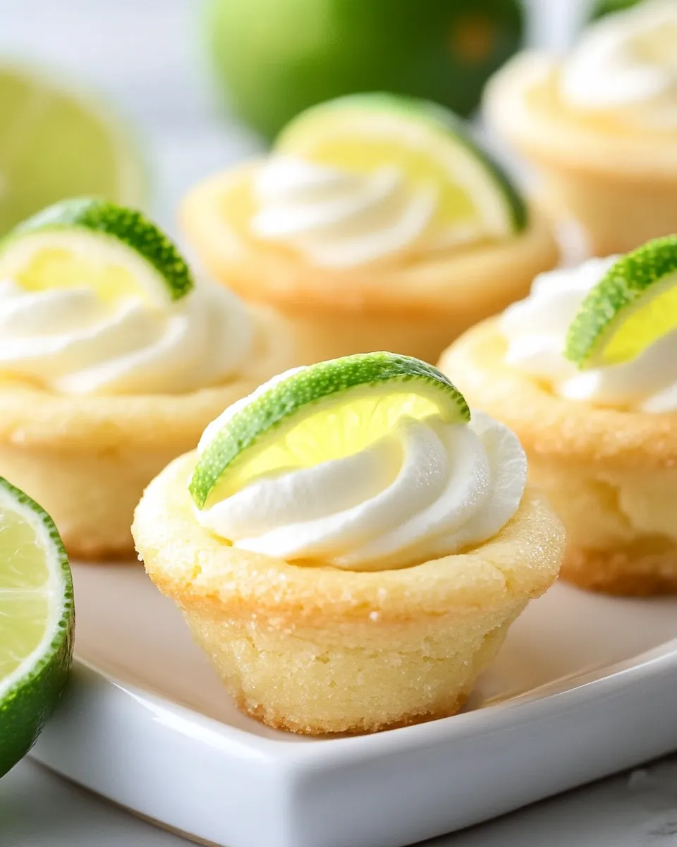 Easy Lime Tarts Cookie Cups recipe photo