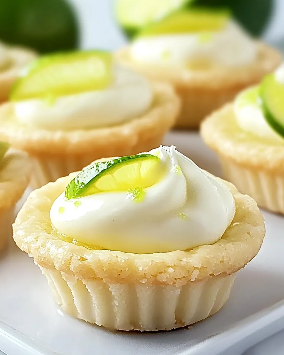 Delicious Lime Tarts Cookie Cups shot