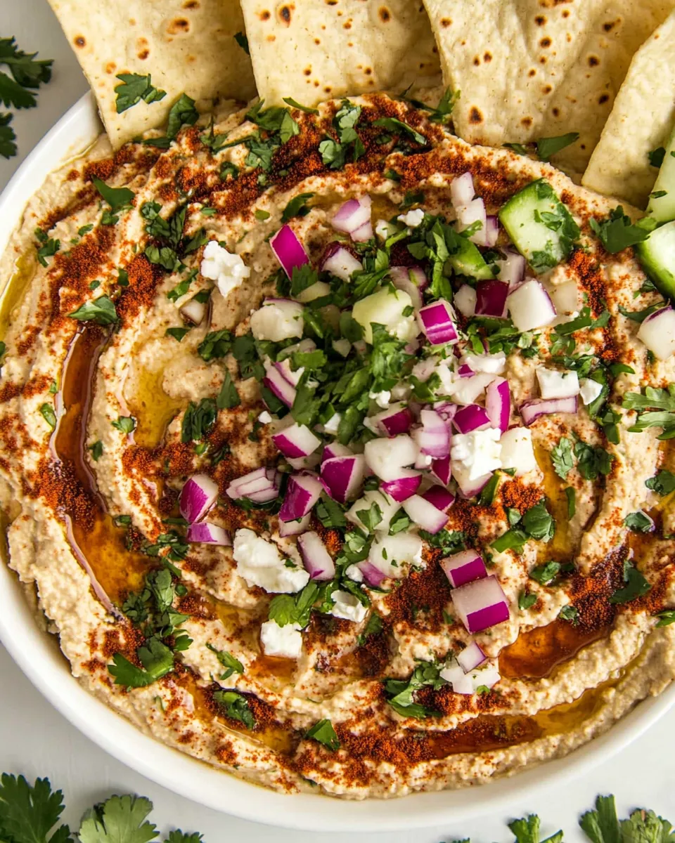 Easy Loaded Greek Hummus recipe photo