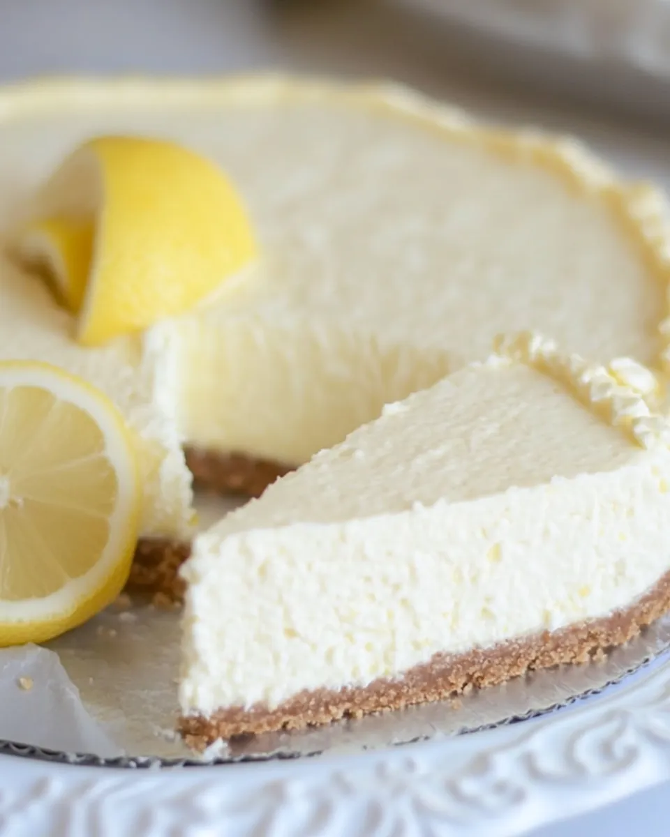 Homemade Low Carb Lemon Cheesecake photo