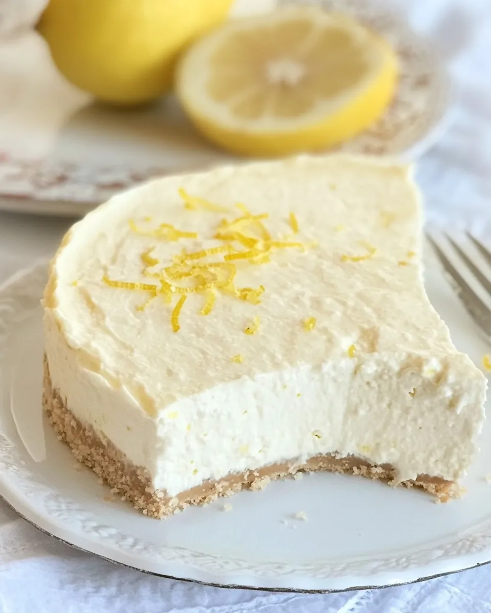 Classic Low Carb Lemon Cheesecake image