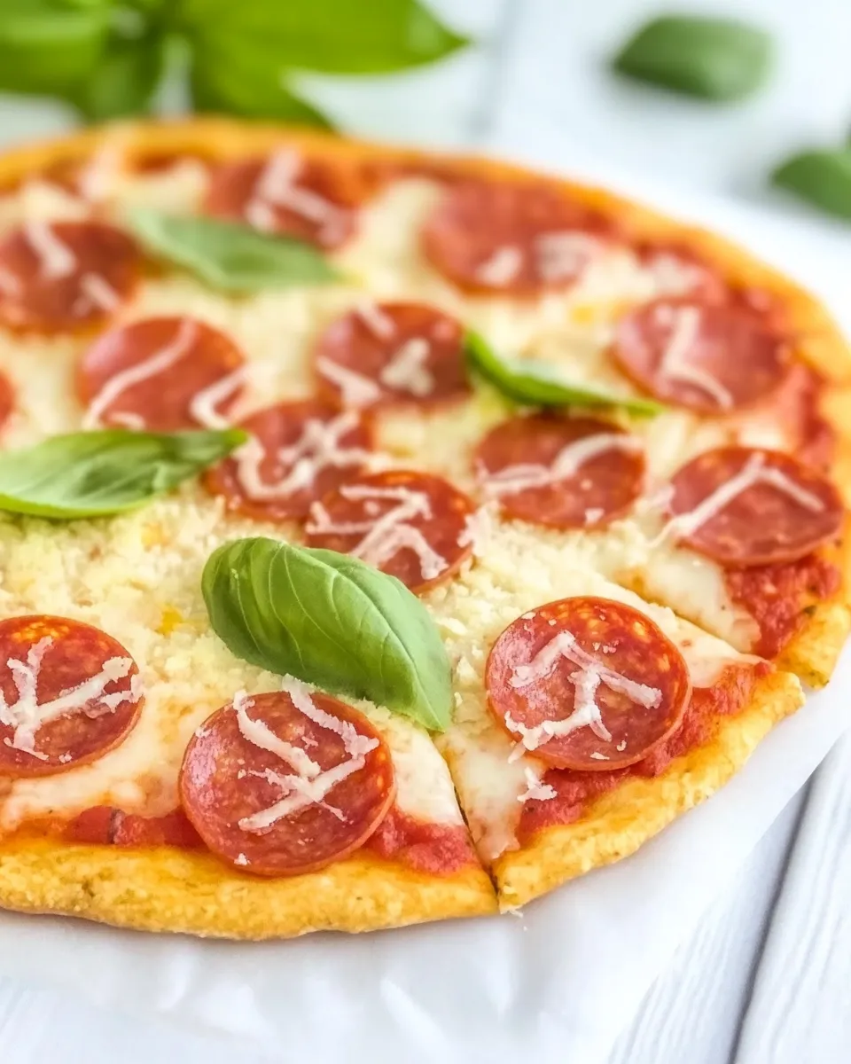 Healthy Low Carb Pizza shot