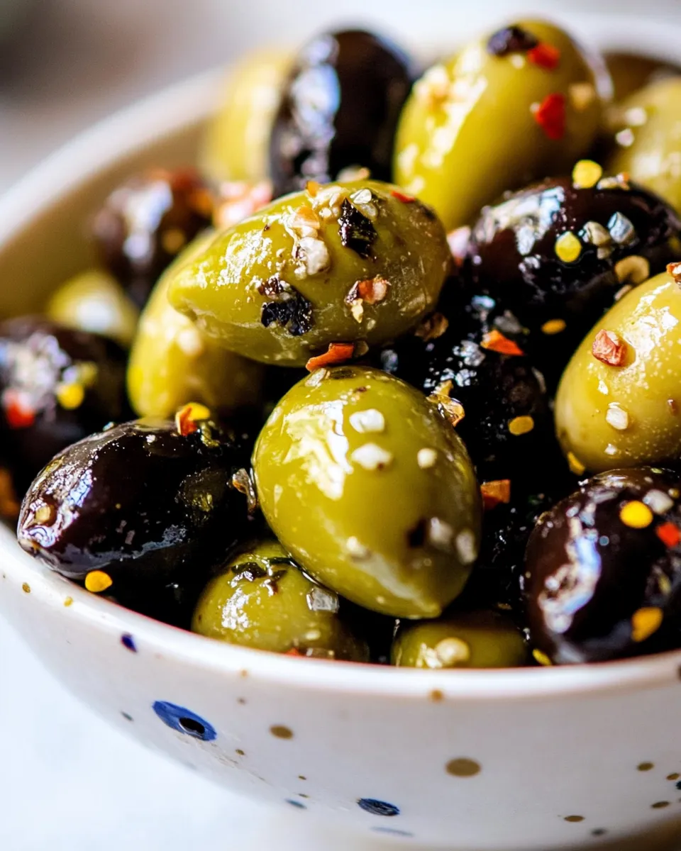 Homemade Marinated Olives photo