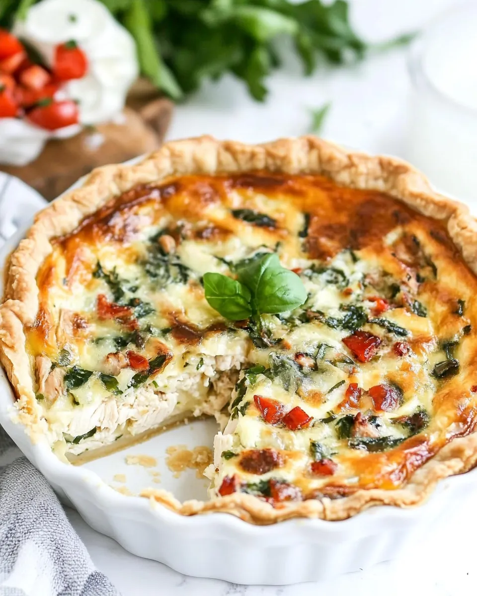 Homemade Marry Me Chicken Quiche photo