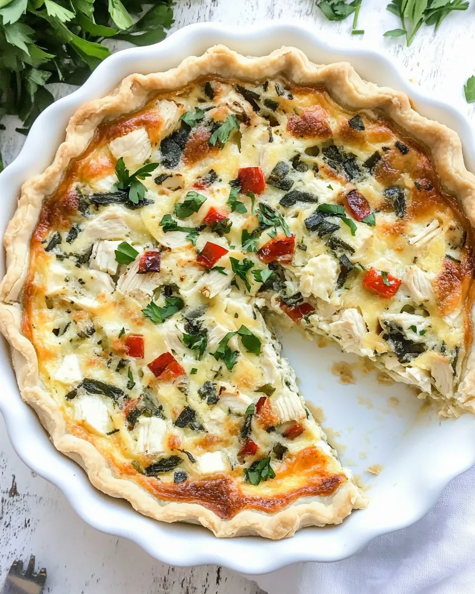 Easy Marry Me Chicken Quiche recipe photo