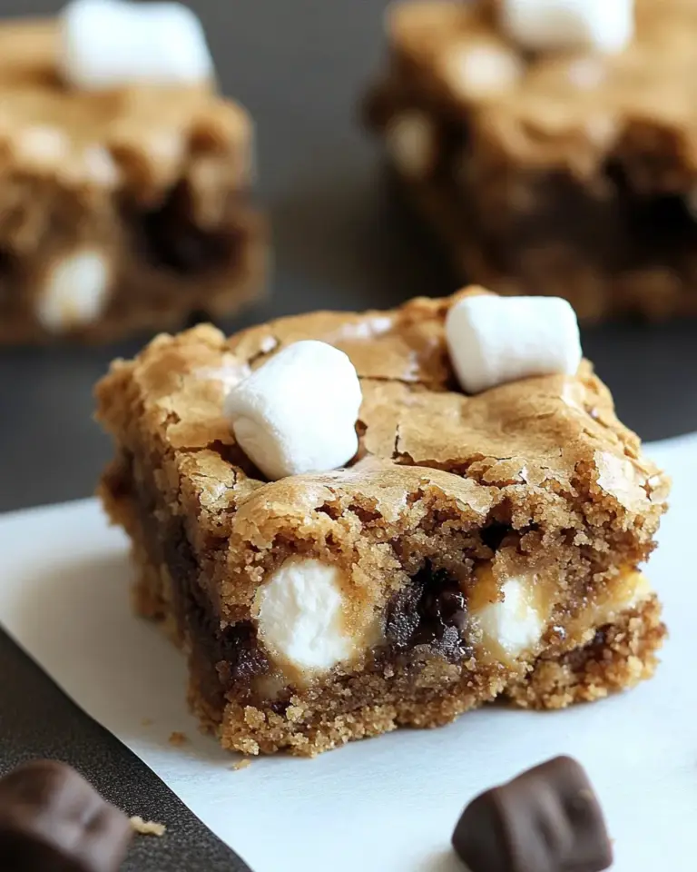 Homemade Marshmallow Toffee Blondies photo