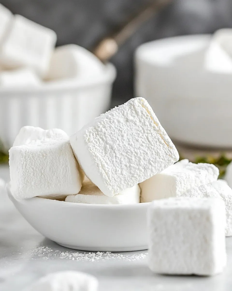 Delicious Marshmallows food shot