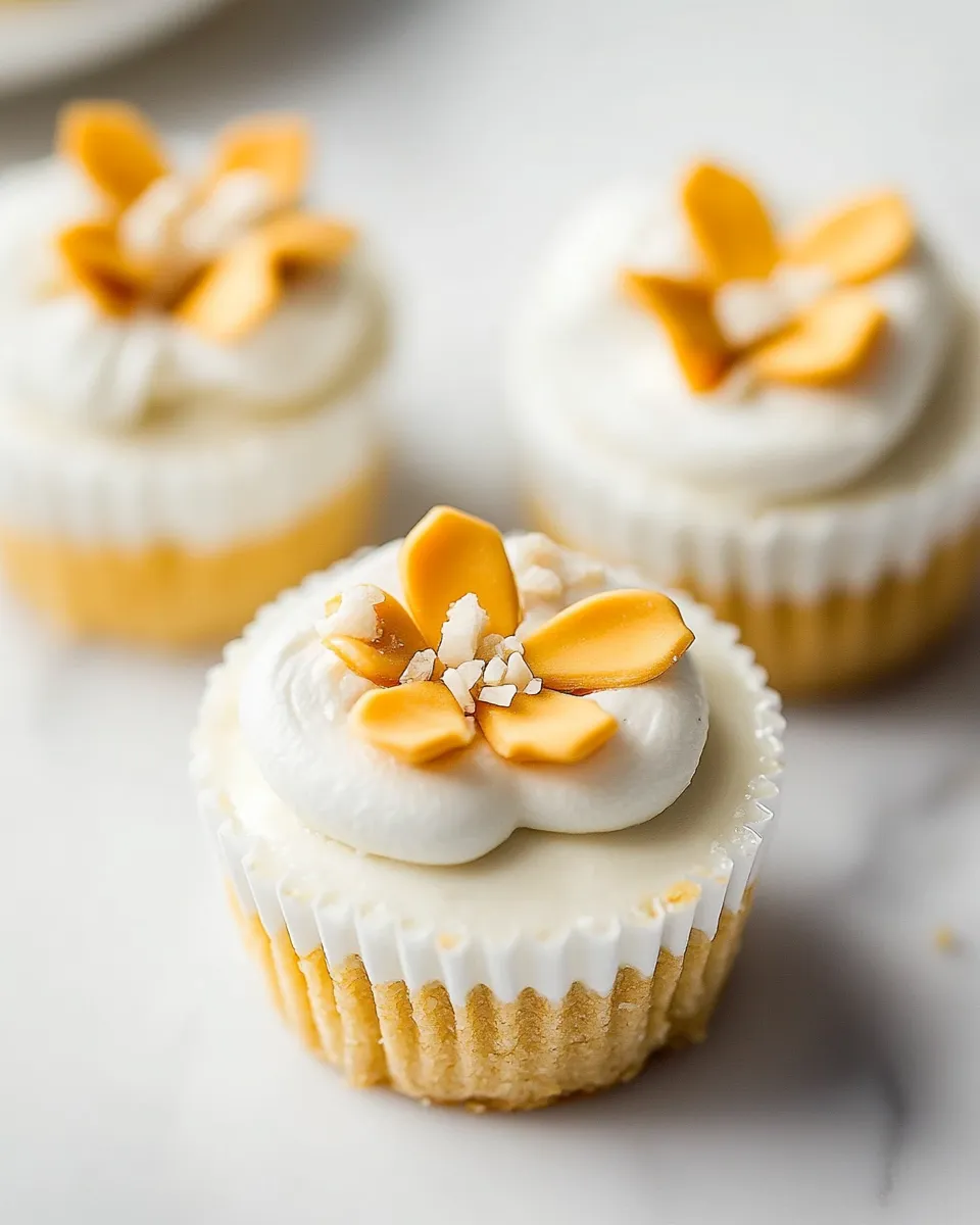 Easy Marzipan Mini Cheesecakes recipe photo