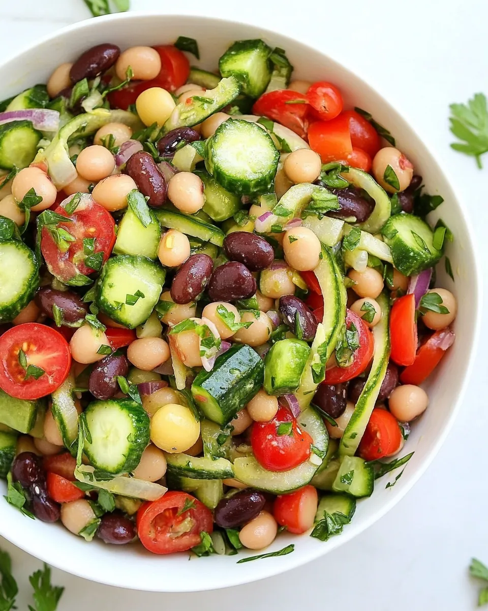 Classic Mediterranean Bean Salad image