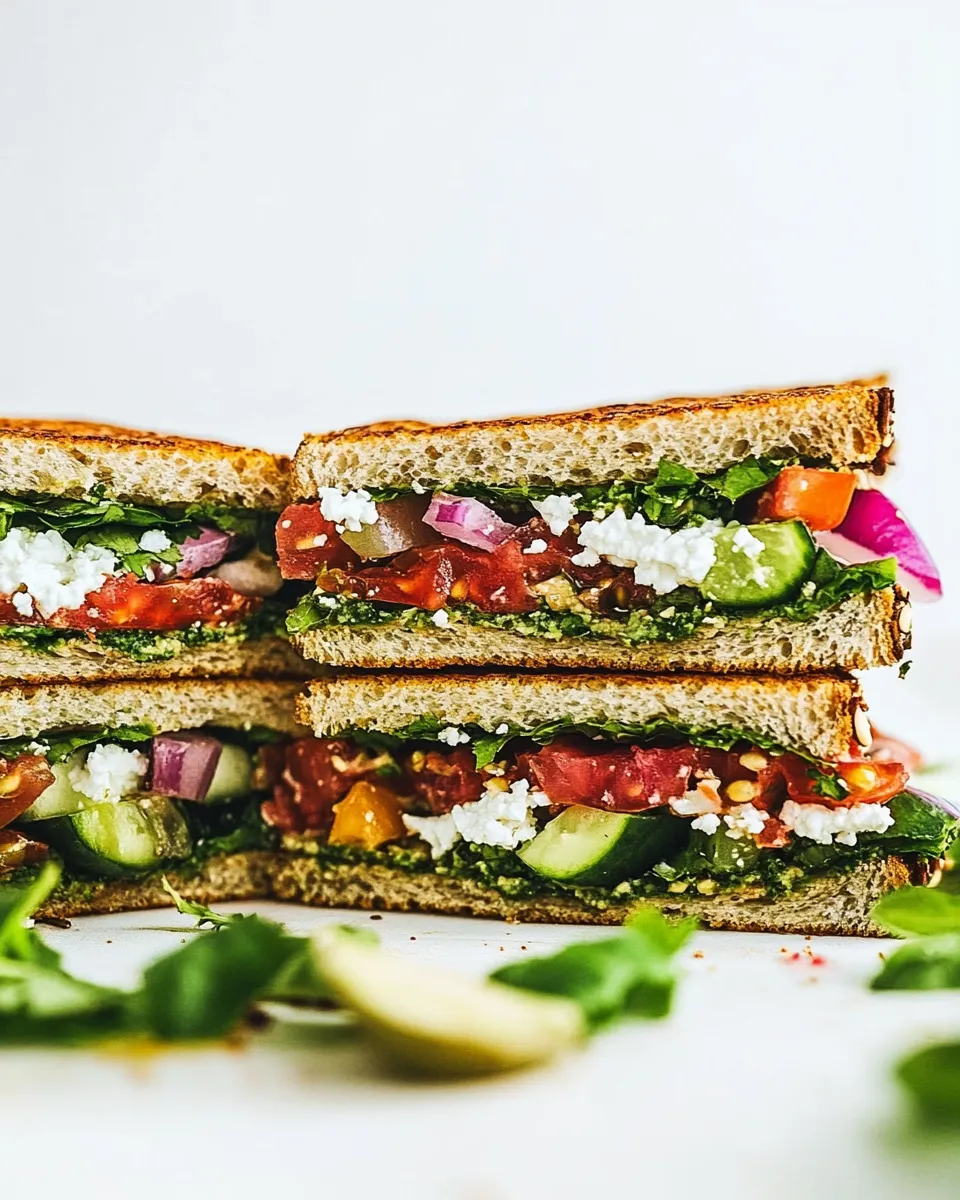 Easy Mediterranean Sandwich recipe photo