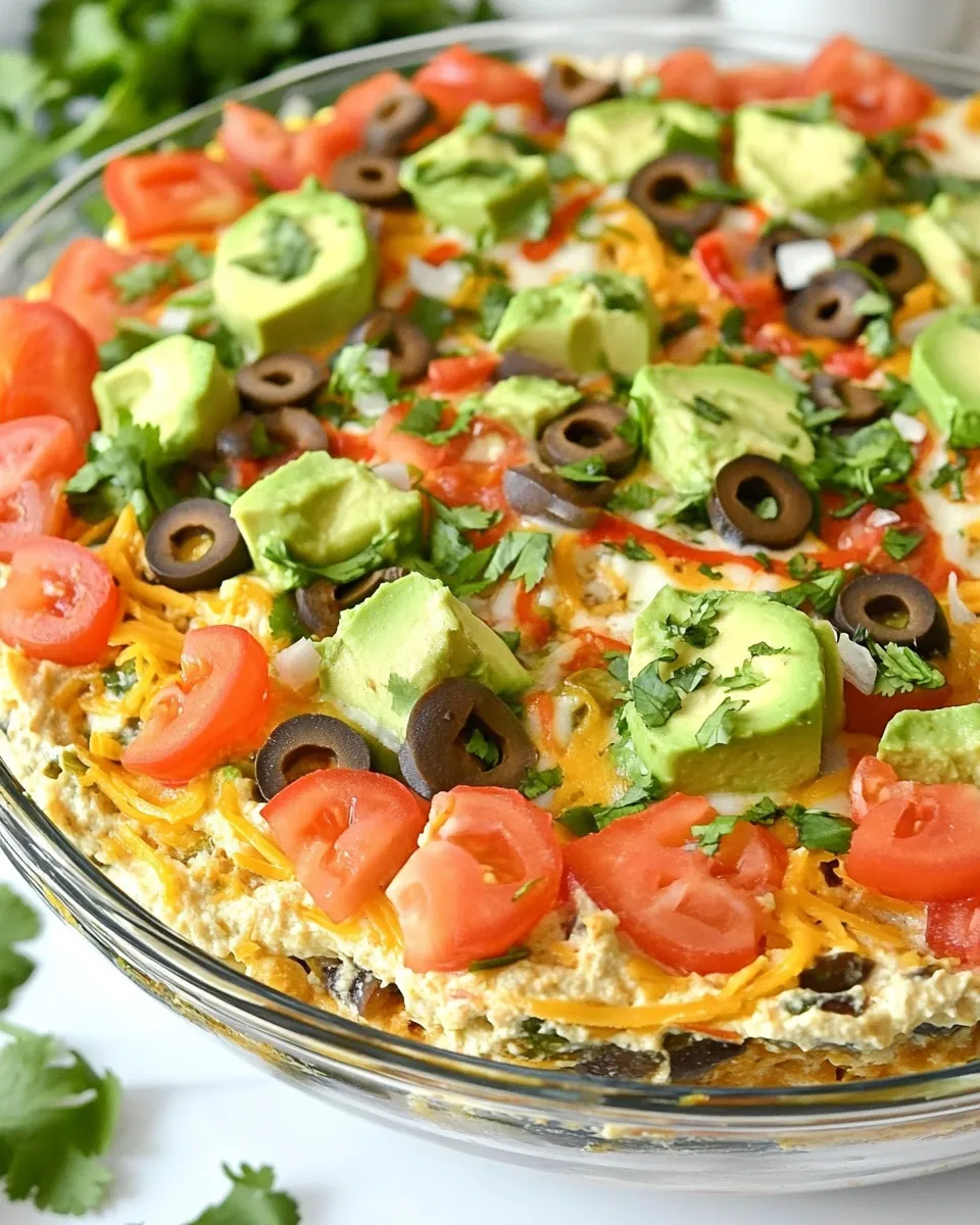 Easy Mexican 5 Layer Dip Recipe shot