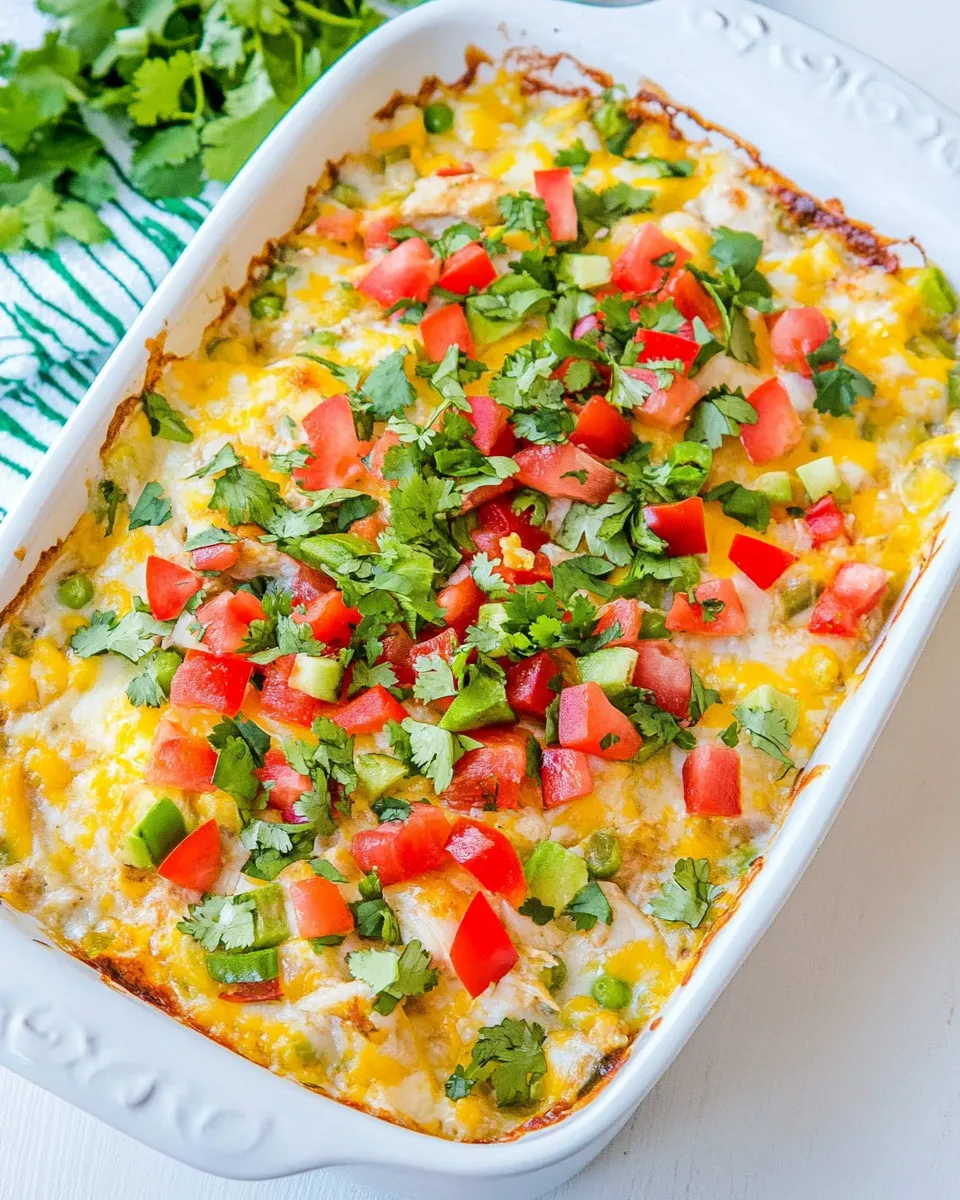 Delicious Mexican Chicken Casserole shot