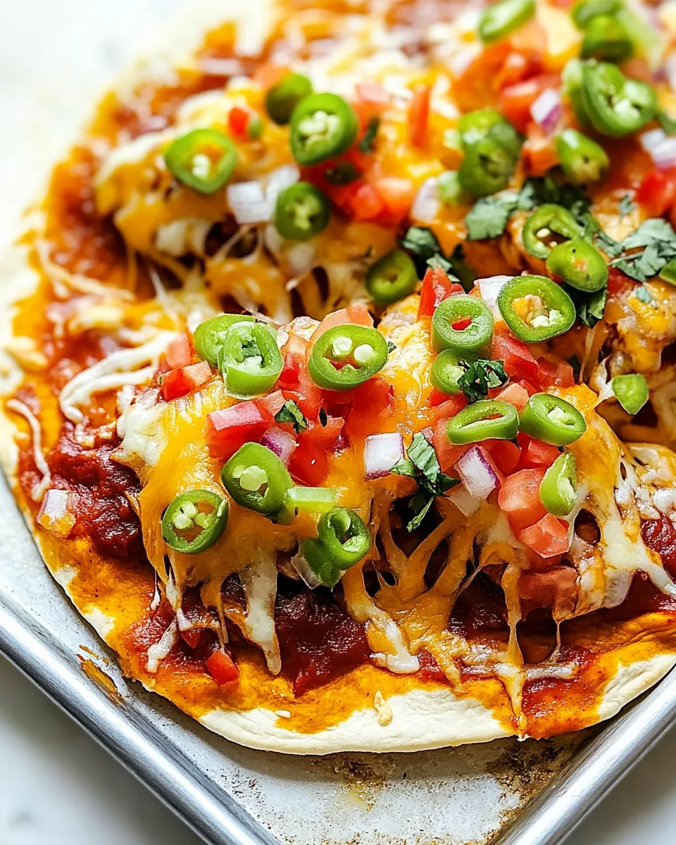 Easy Mexican Pizza Recipe shot