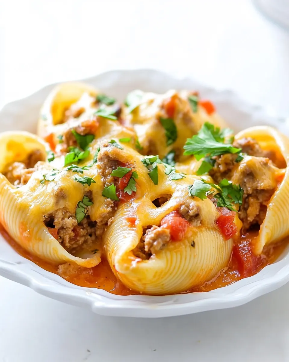 Easy Mexican Stuffed Shells dish photo