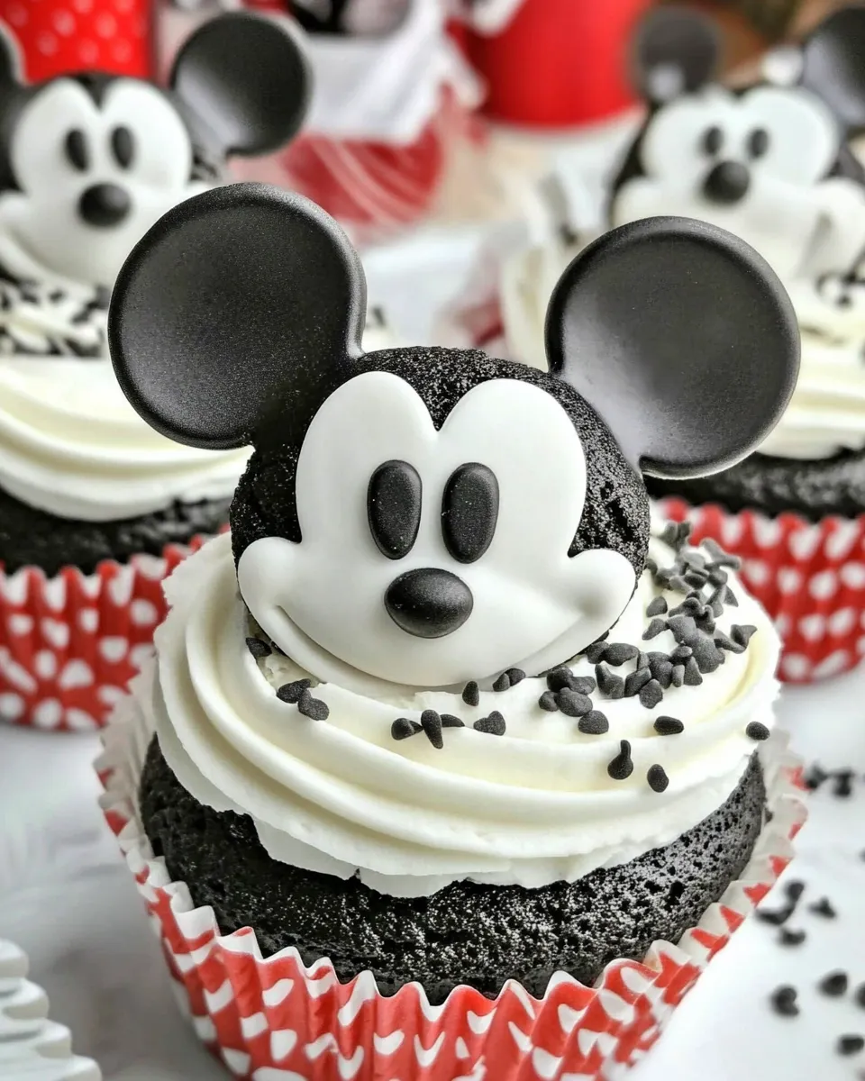 Classic Mickey Mouse Cupcakes image