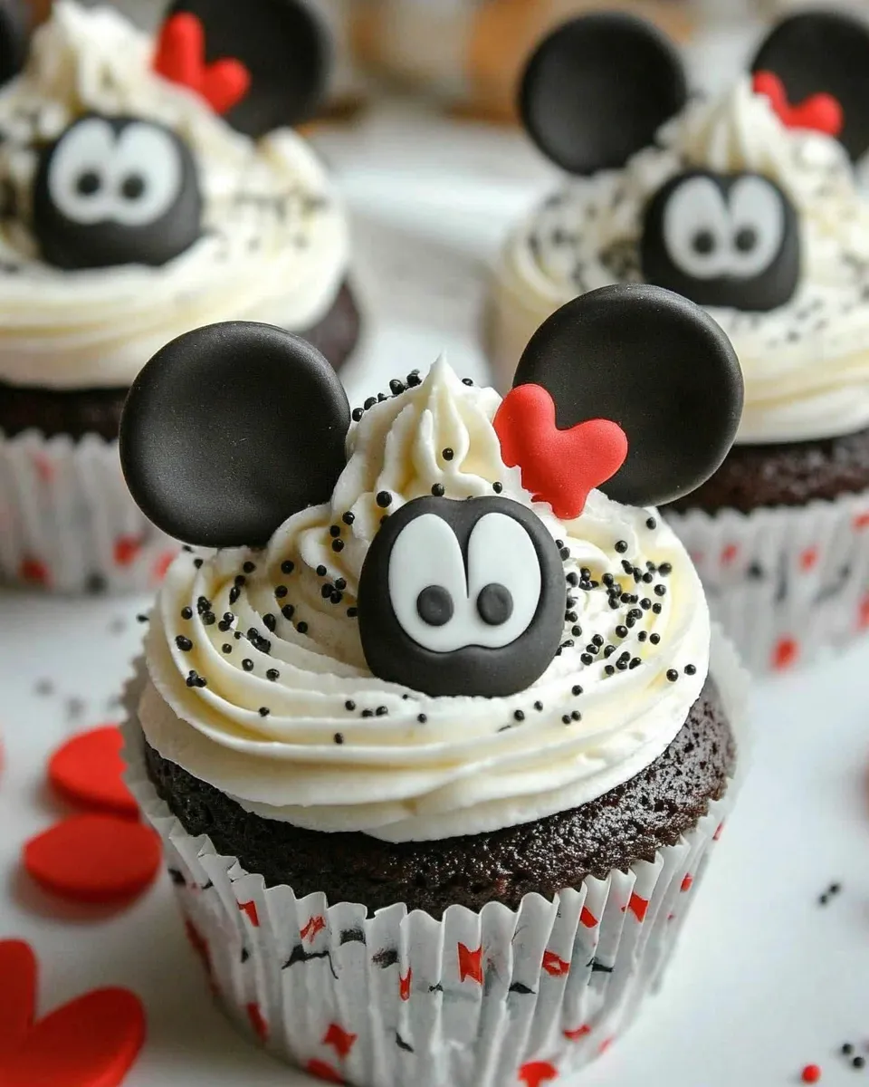 Easy Mickey Mouse Cupcakes recipe photo