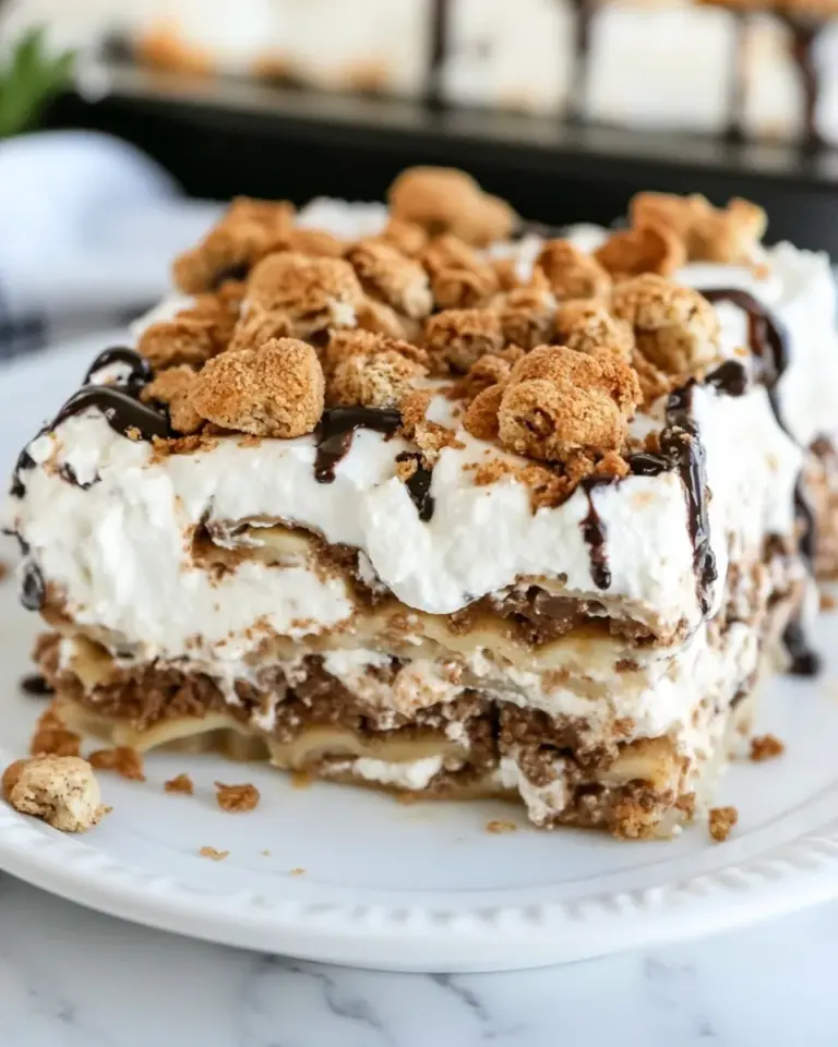 Homemade Milk & Cookies Lasagna photo