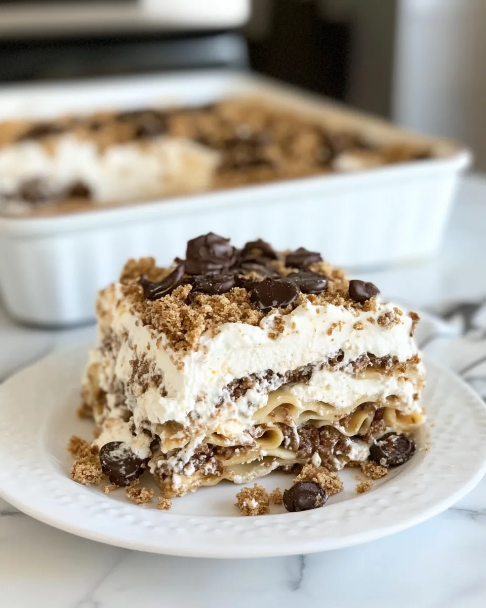 Delicious Milk & Cookies Lasagna shot