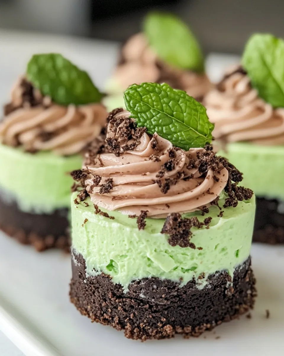 Classic Mini Mint Cheesecake image