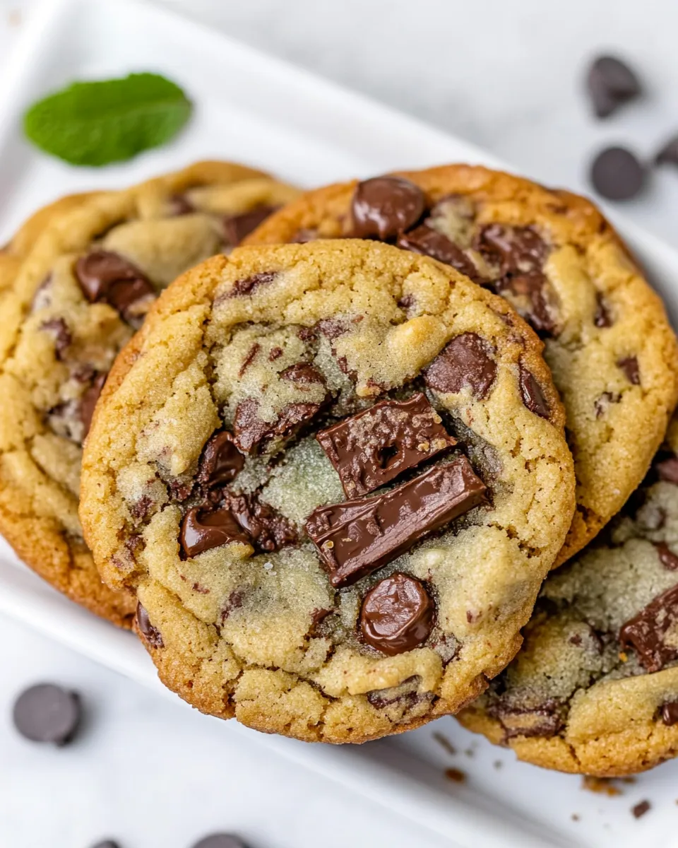 Delicious Mint Chocolate Chip Cookies shot