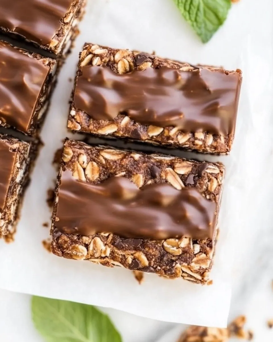 Easy Mint Protein Bars recipe image