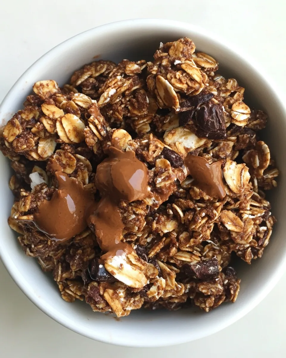 Fresh Mocha Granola. shot