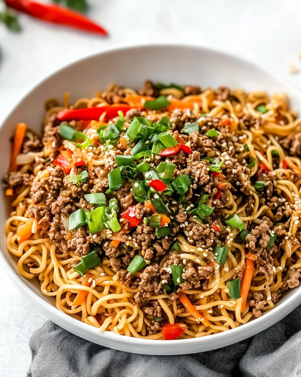 Easy Mongolian Noodles recipe photo
