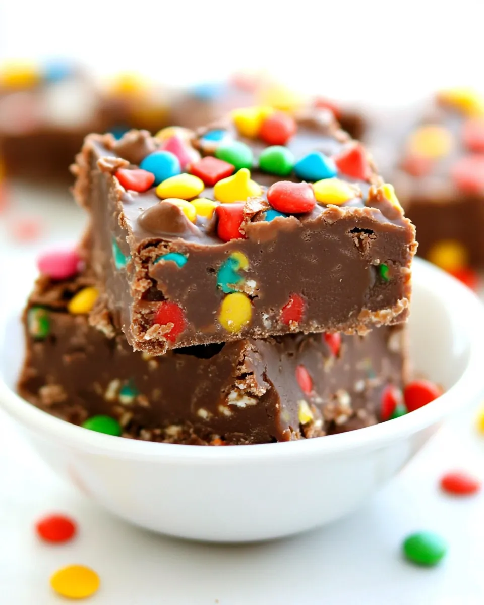 Delicious Monster Fudge Bars shot