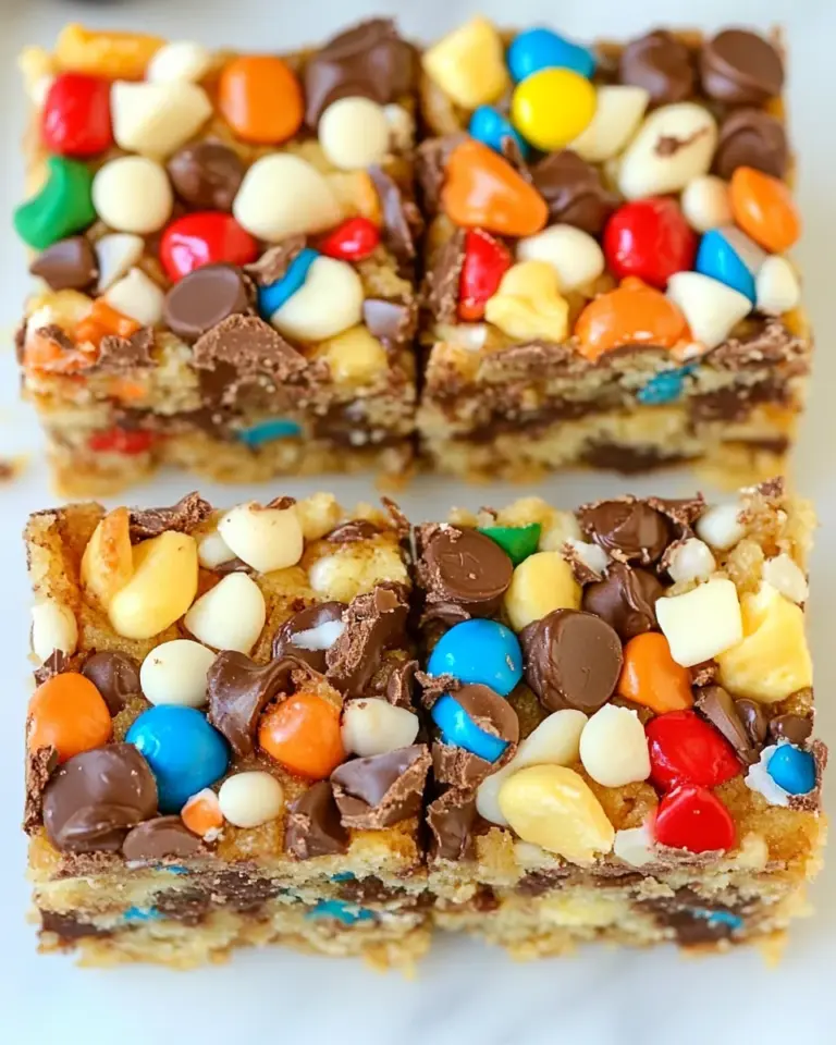 Homemade Monster Magic Cookie Bars photo