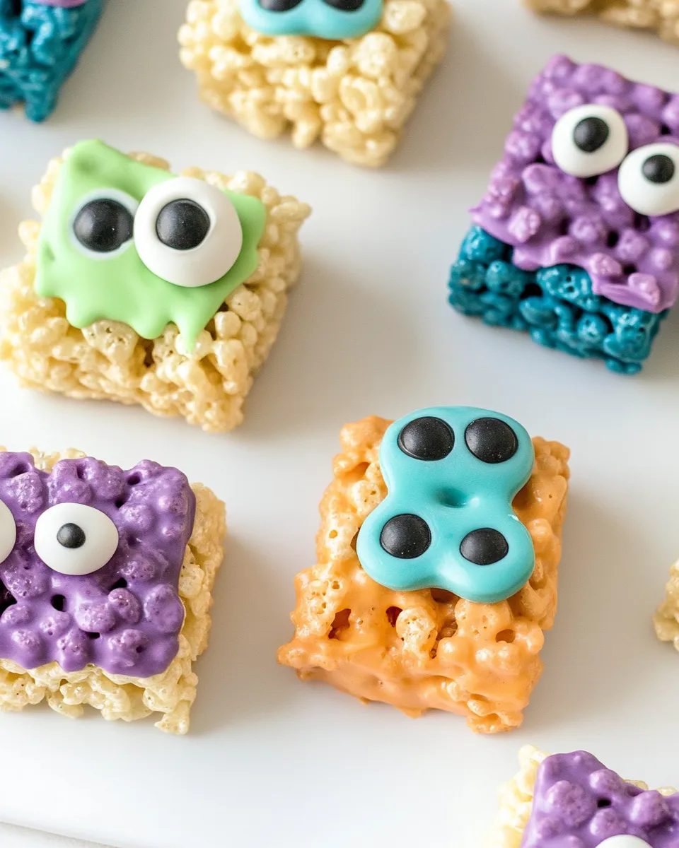 Homemade Monster Rice Krispie Treats photo