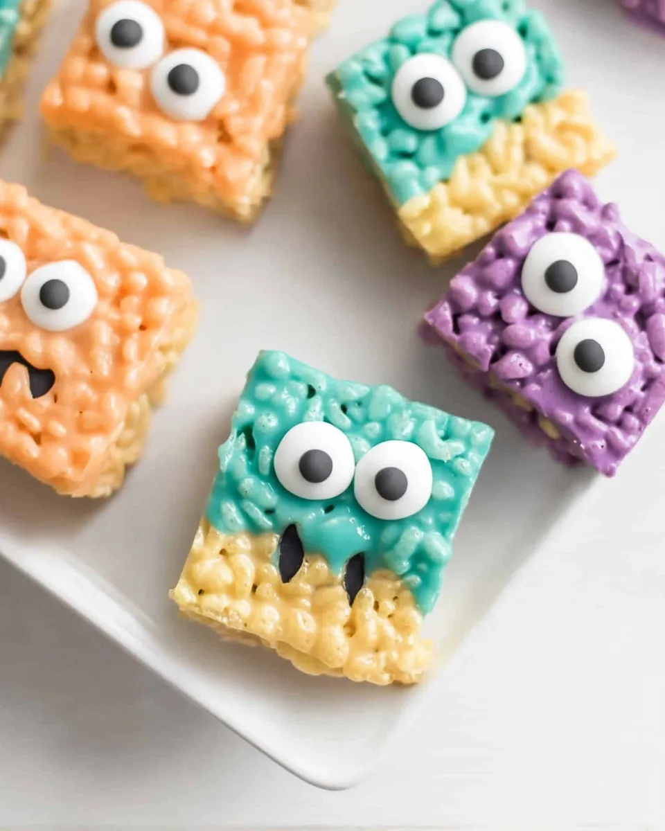 Delicious Monster Rice Krispie Treats shot