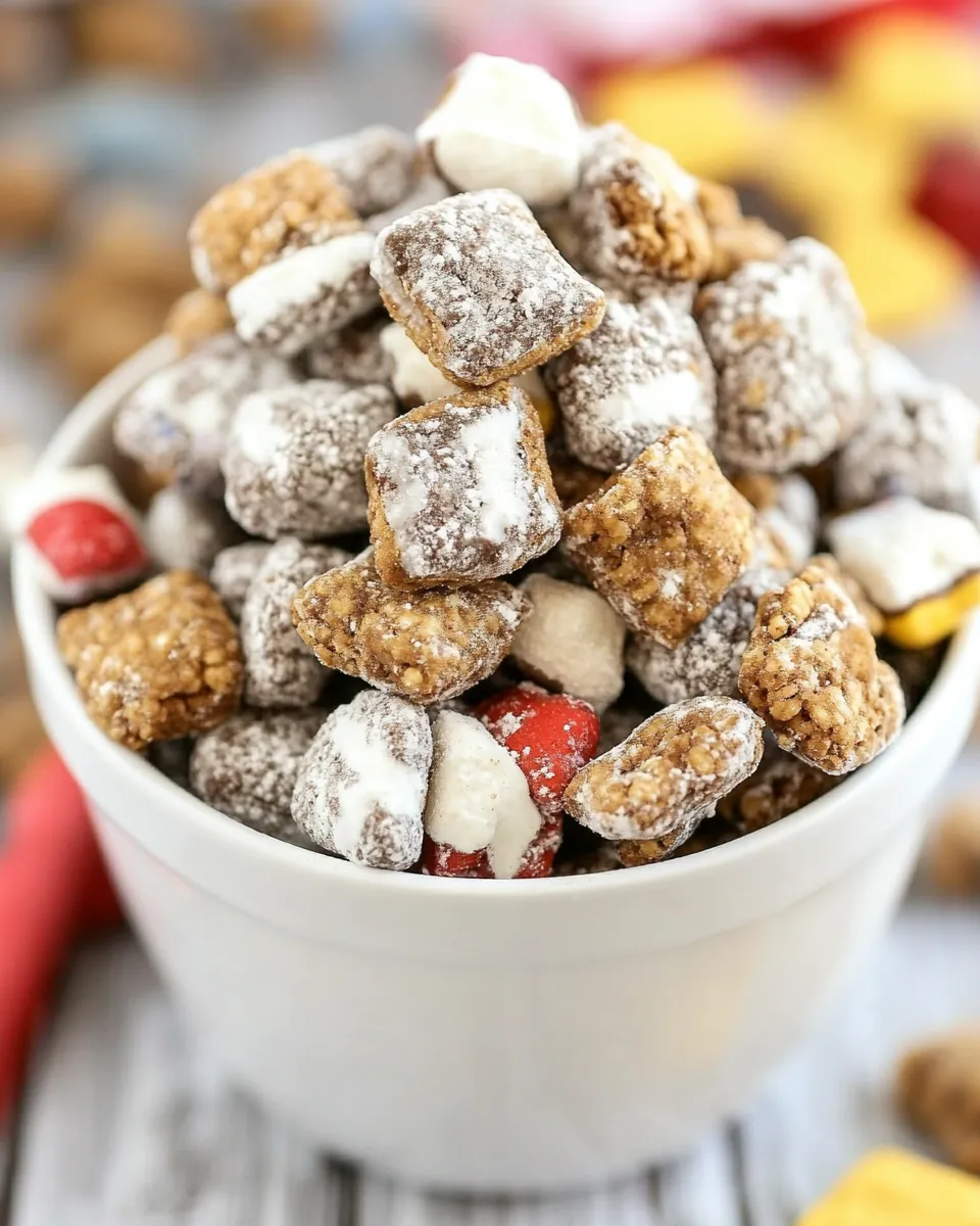 Tasty Monster Smores Muddy Buddies shot