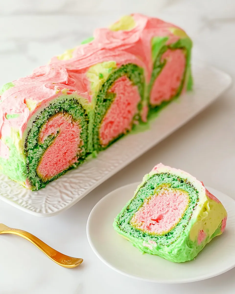 Delicious Monstera Cake Roll with Pandan Whipped Cream & Kaya image
