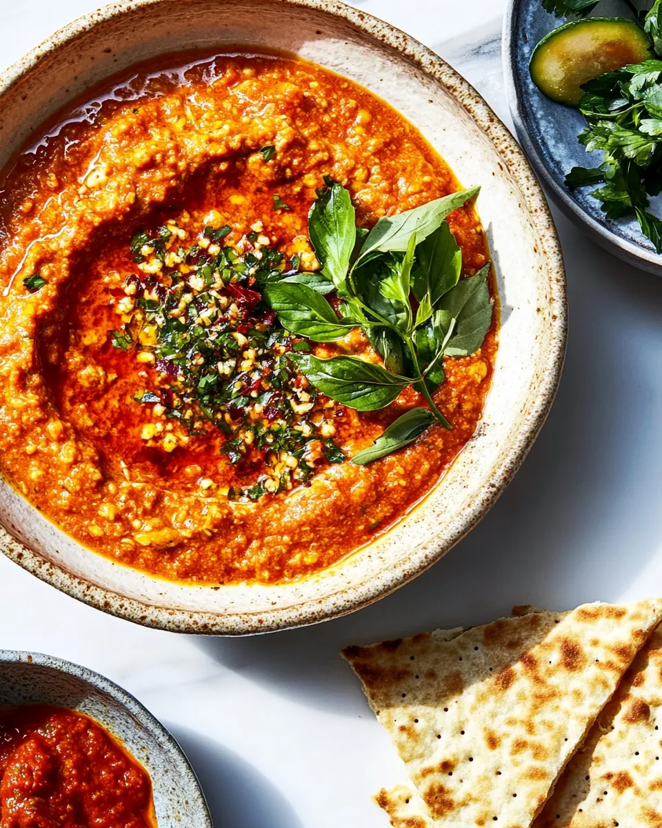 Classic Muhammara dish photo