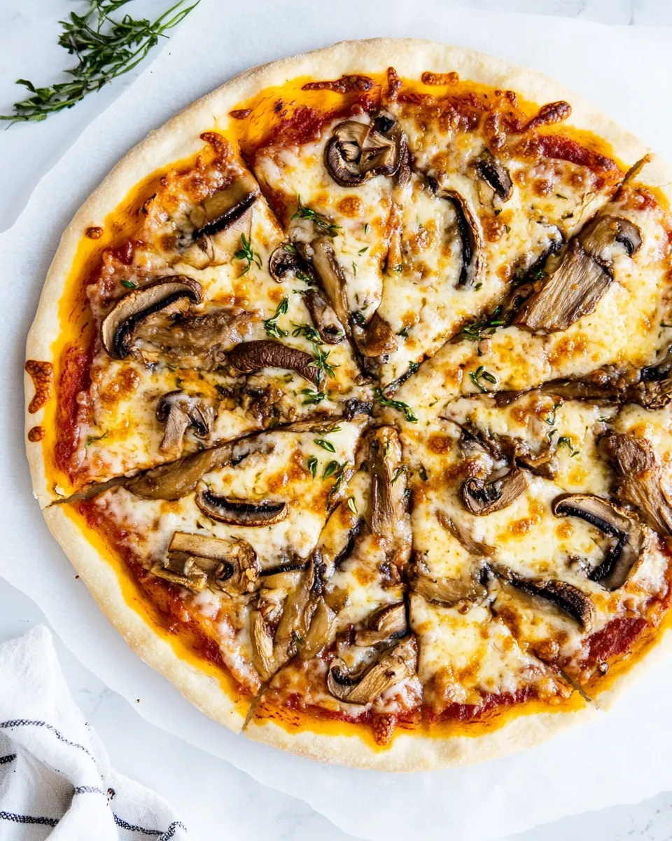 Easy Mushroom Pizza recipe photo