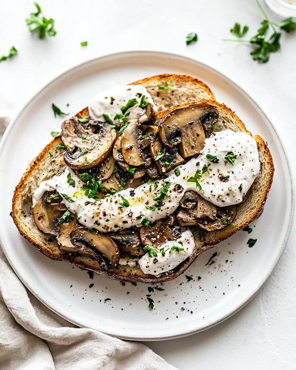 Homemade Mushroom Toast photo