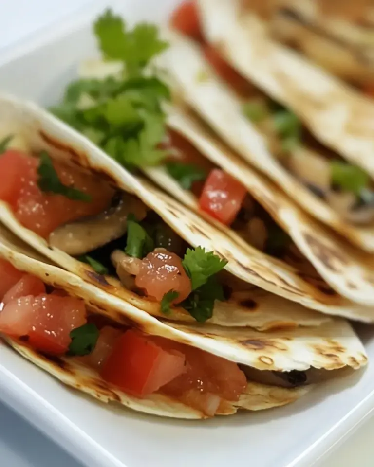 Homemade Mushroom and Cheese Quesadillas recipe photo