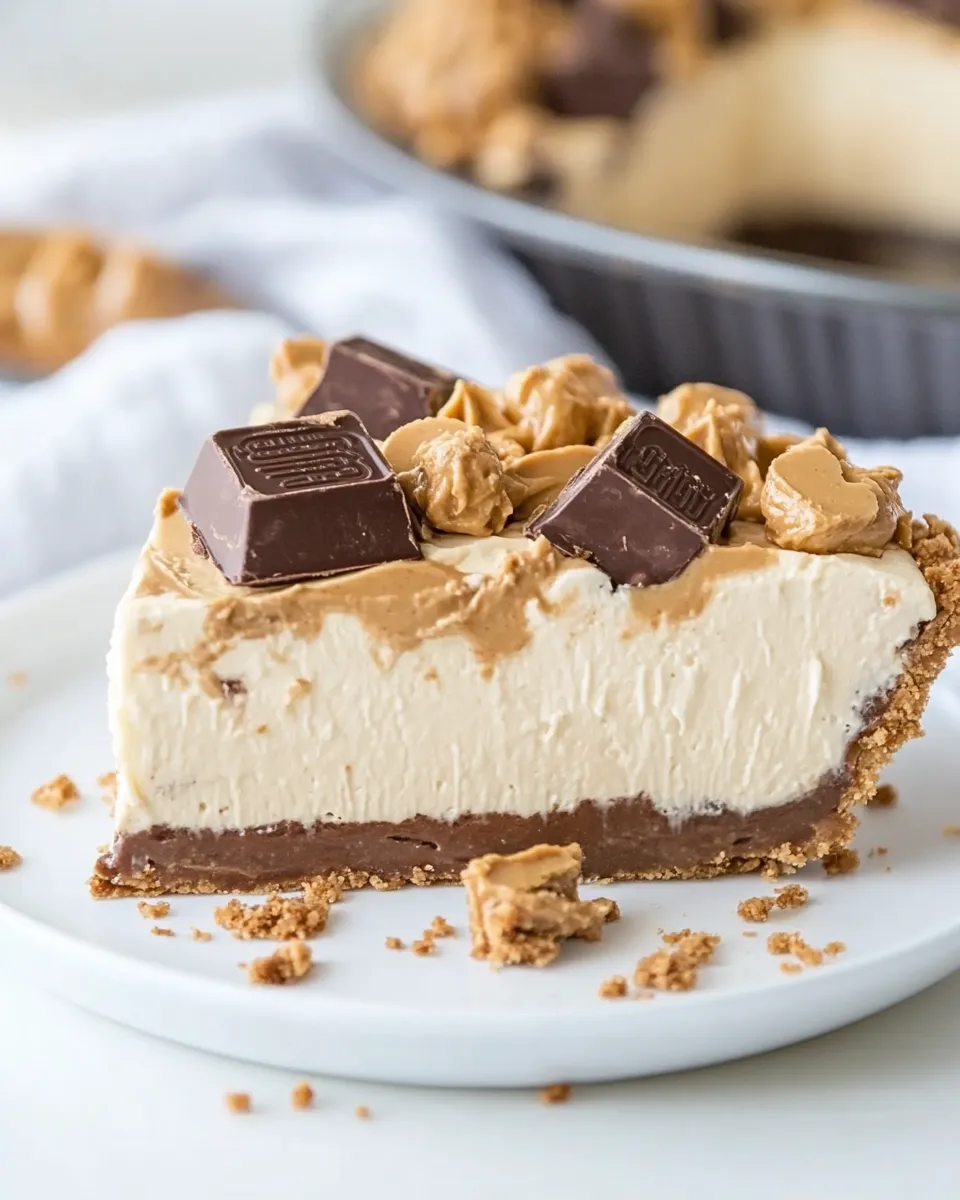 Classic No-Bake Chocolate Peanut Butter Pie image