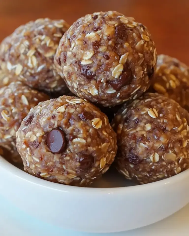 Easy No-Bake Oatmeal Chocolate Chip Energy Bites photo