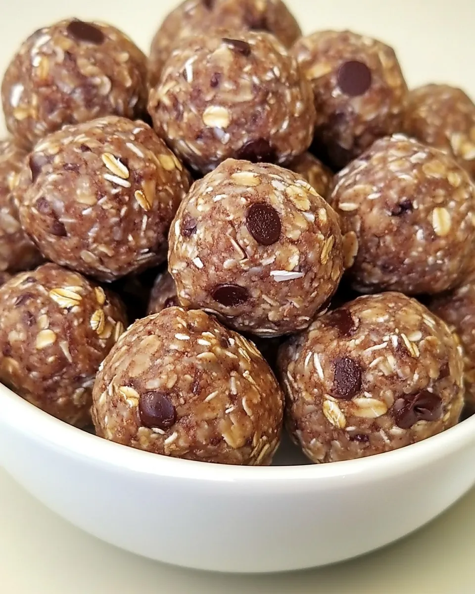 Delicious No-Bake Oatmeal Chocolate Chip Energy Bites recipe photo